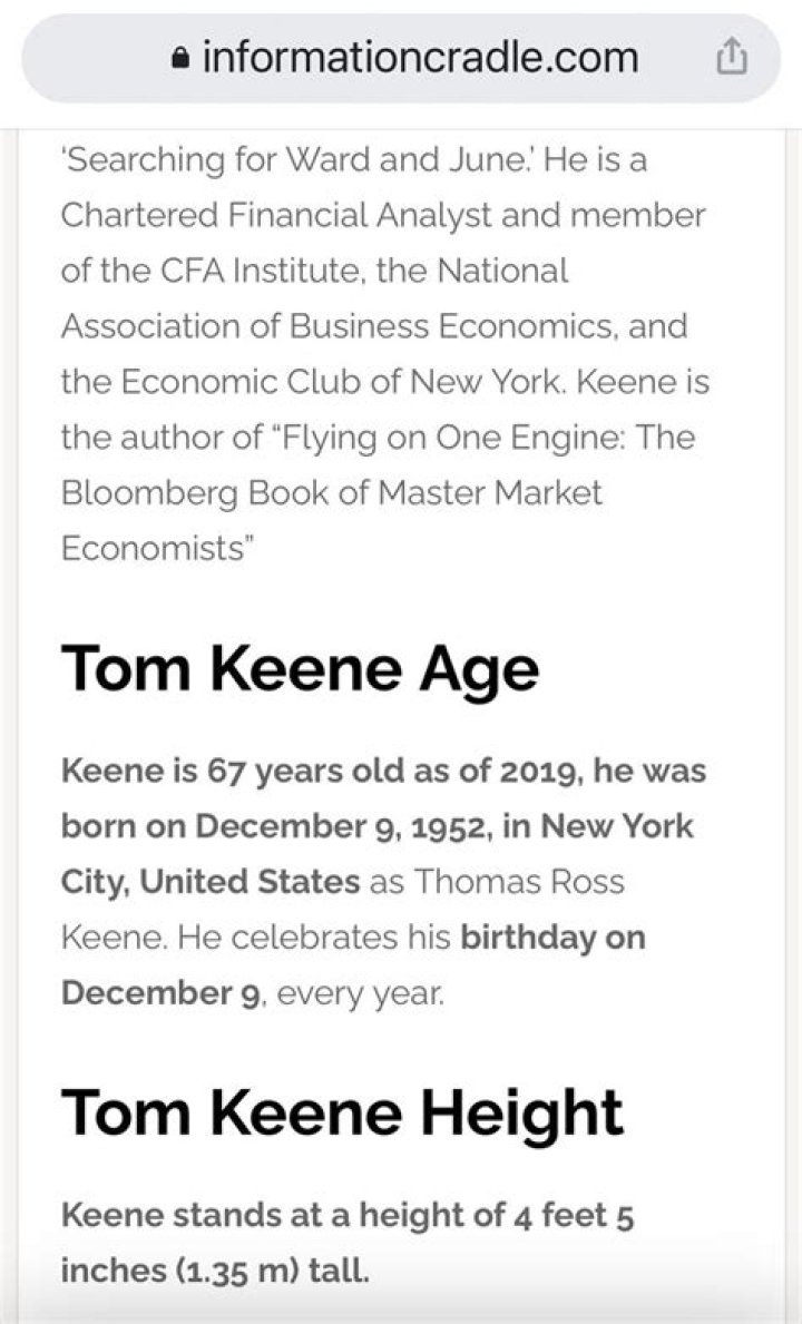Tom Keene Bloomberg Media Talent Bloomberg L.P.