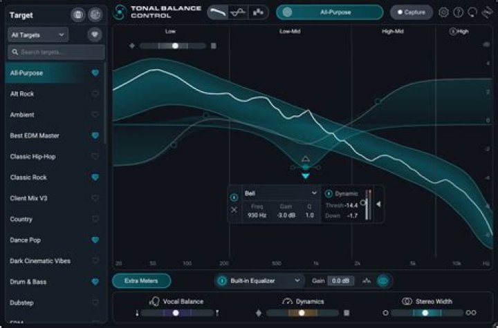 Tonal Balance target meter