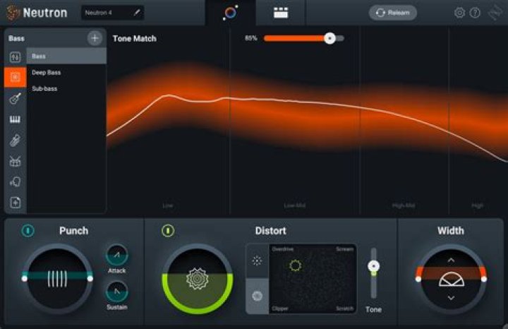 Tone Match slider