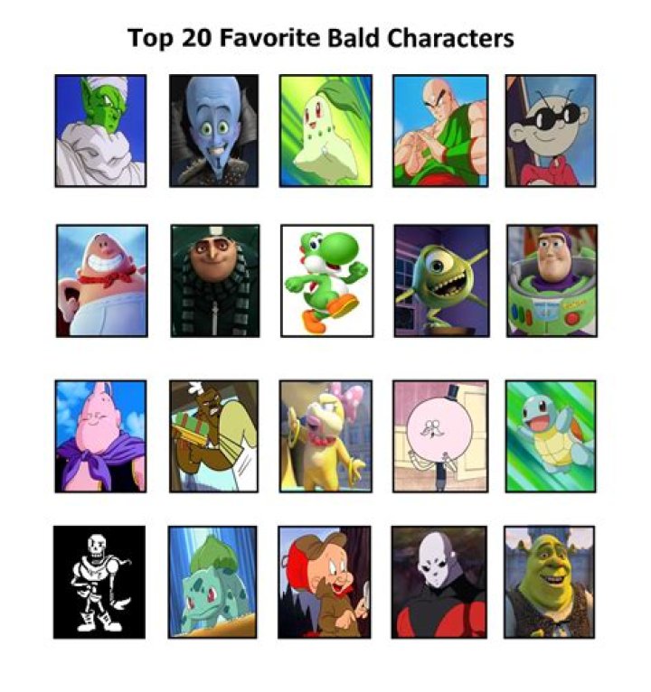 Top 20 Favorite Bald Characters by SilverPhantom27 on DeviantArt
