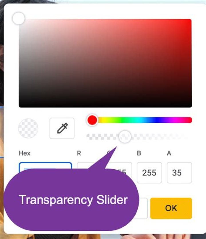 Transparency Slider examples