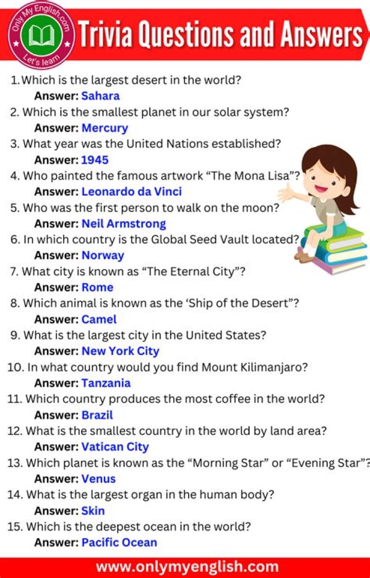 Trivia Quiz Questions With Answers for Seniors, Elderly, and Retired