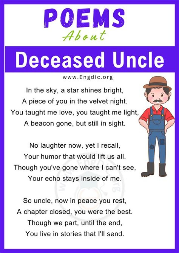 Uncle death Poems