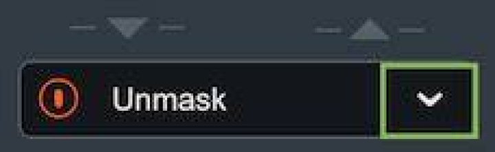Unmask plus menu available