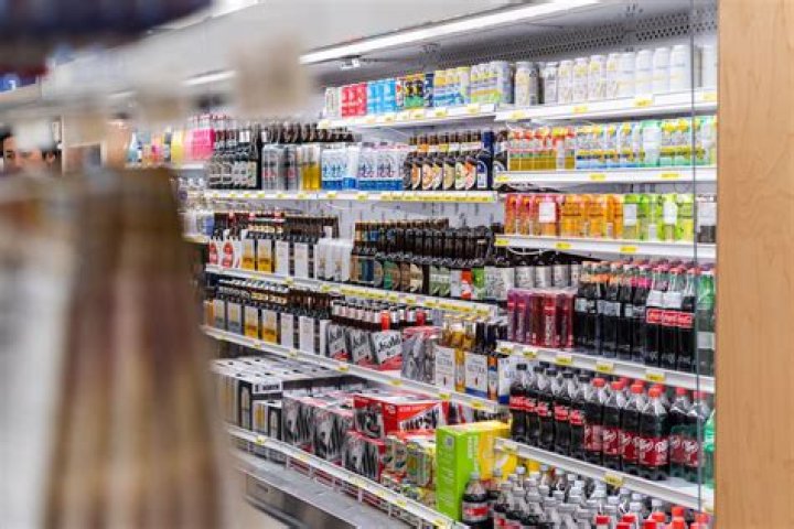 Variety of drinks at Mitsuwa Marketplace, Torrance.
