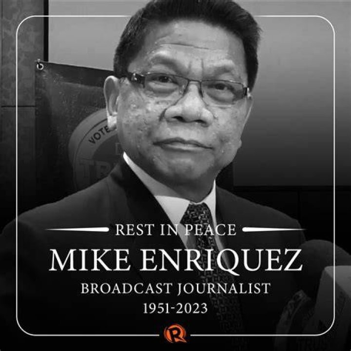 Veteran broadcast journalist Mike Enriquez dies