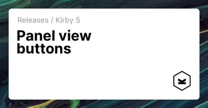 View buttons