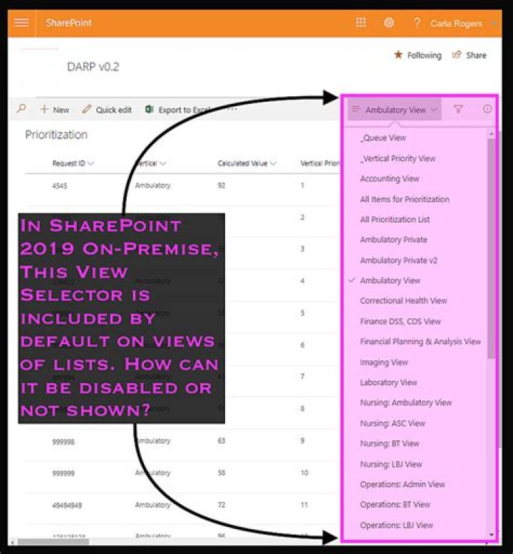 View selector