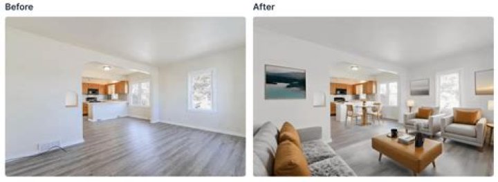 Virtual Staging � before and after