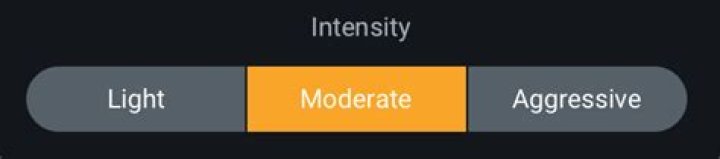 Vocal Assistant Intensity options
