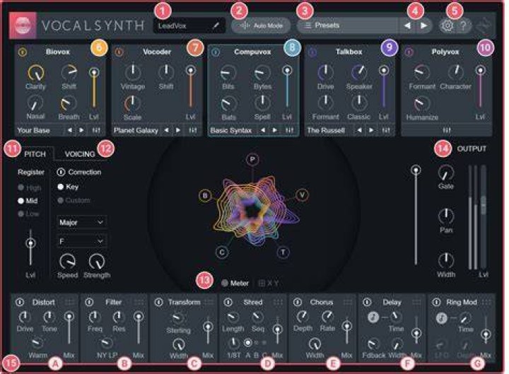 VocalSynth 2 Interface Guide