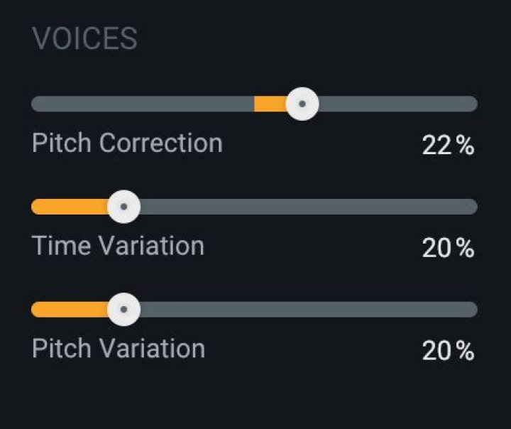 Voices Control Section