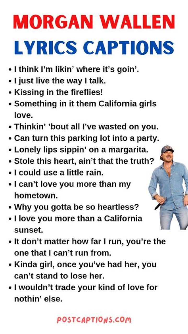 Wallen Song Lyrics For Captions Wallen Lyrics For