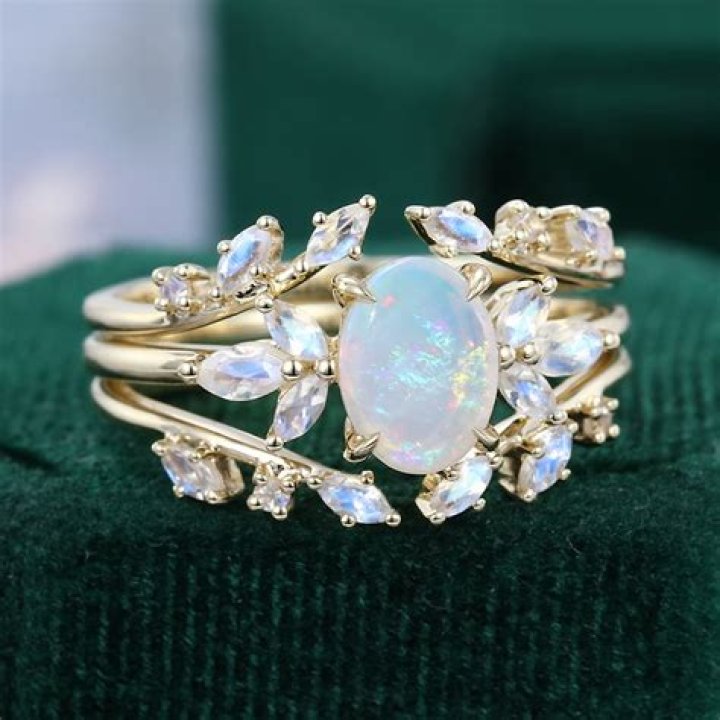 wedding opal ring