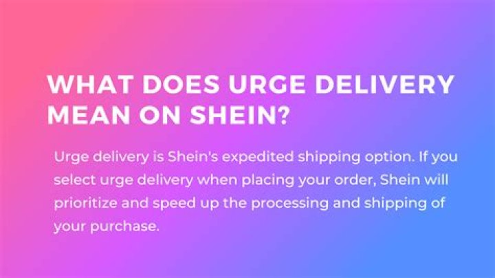 What is Urge Delivery on Shein? Benefits, Usage, and FAQs GoKeyLess
