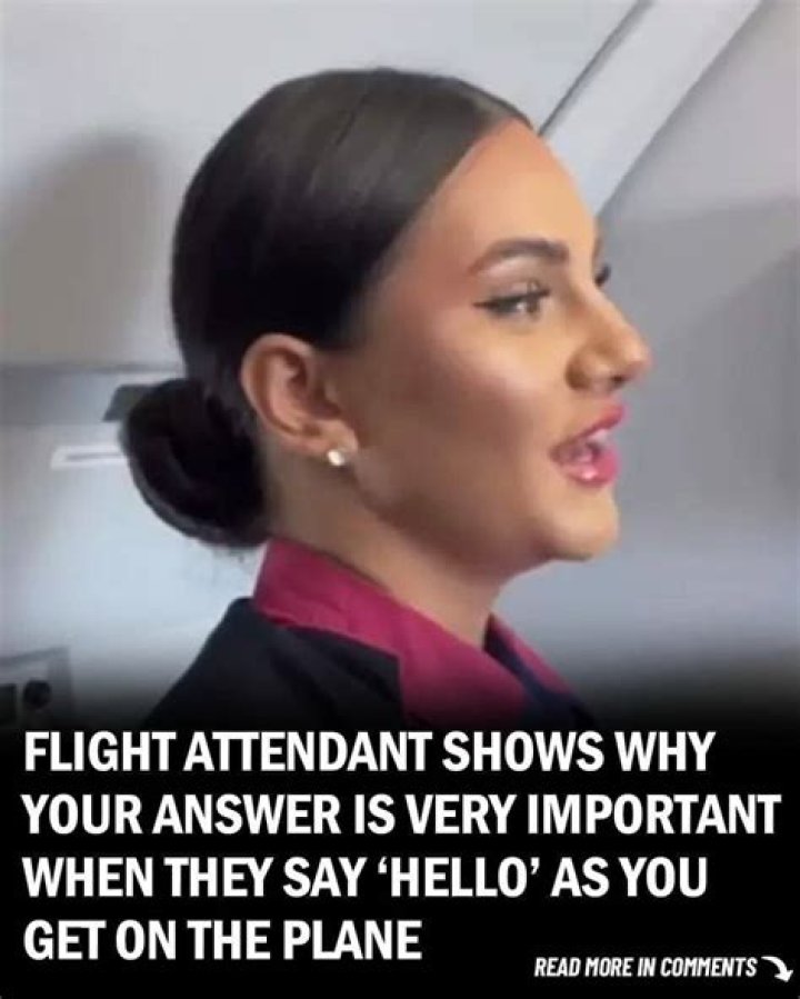 Why Flight Attendants Really Greet You When You Walk Onto a Plane