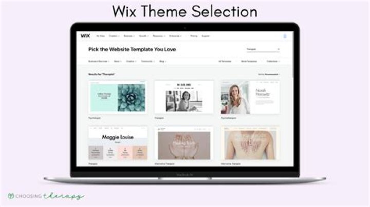 Wix theme template designs for marketing