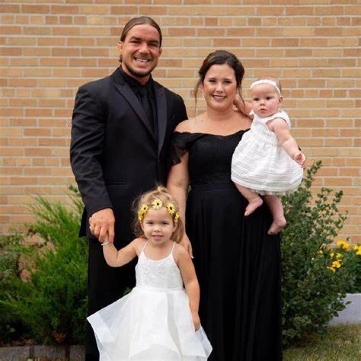 WWE Superstar Chad Gable (Charles 'Chas' Betts) with his wife Kristi