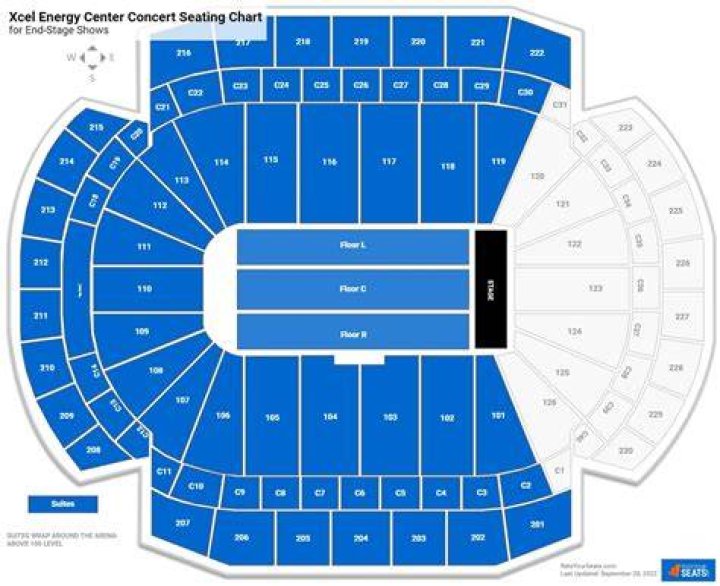 xcel energy center seating chart taylor swift