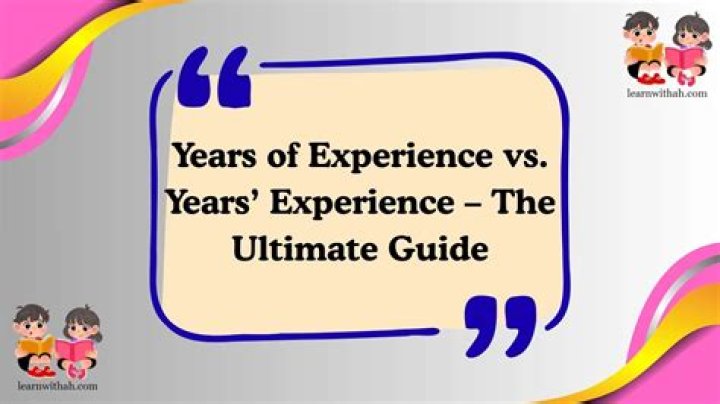 Years Of Experience, Gscthree
