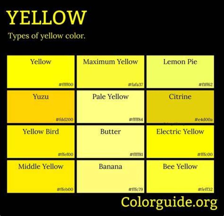 Yellow, Gscseven