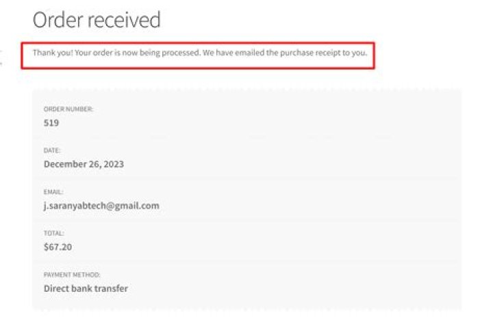 Your Order Will Be Processed And Shipped As Quickly As Possible., Gscthree
